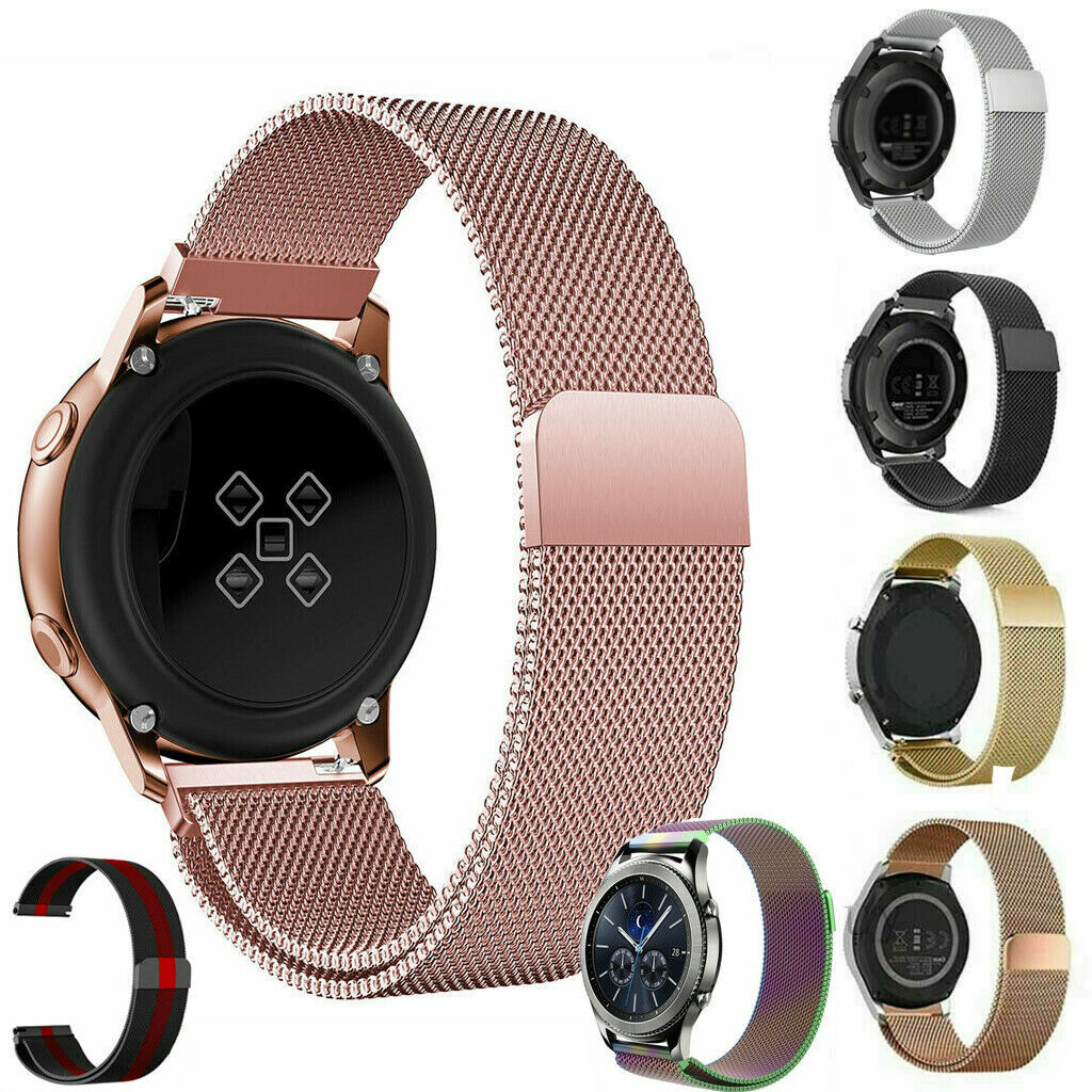 Milanese magnetic Strap For Samsung Galaxy Watch 42 46mm/Active 2 40mm 44mm Band