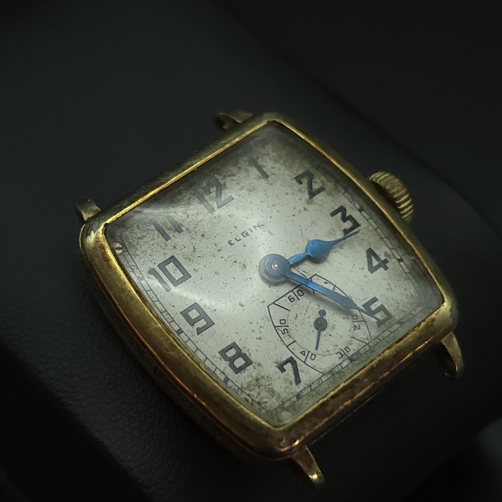 1928 Elgin Art Deco Watch Grade 484 15J 14K Gold Filled Parts Repair