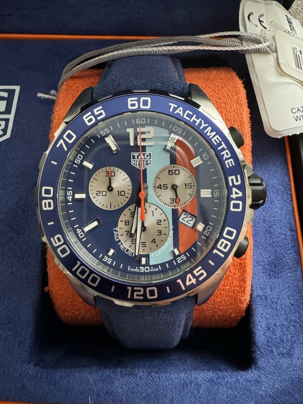 TAG Heuer Formula 1 Blue Dial Men’s Watch Gulf Special Edition – CAZ101N.FC8243