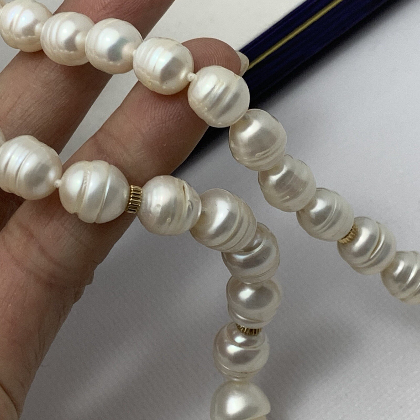 Japan Cultured Pearls Baroque Necklace 8.7 – 11mm Pearl 14k Gold