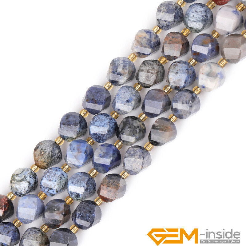 Natural Assorted Gemstone Twist Faceted Charms Loose Beads for Jewelry Making AU