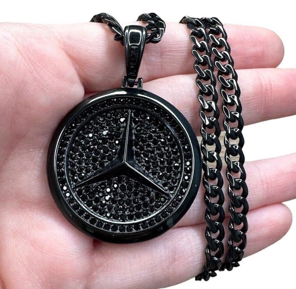 Large Mercedes Benz Necklace