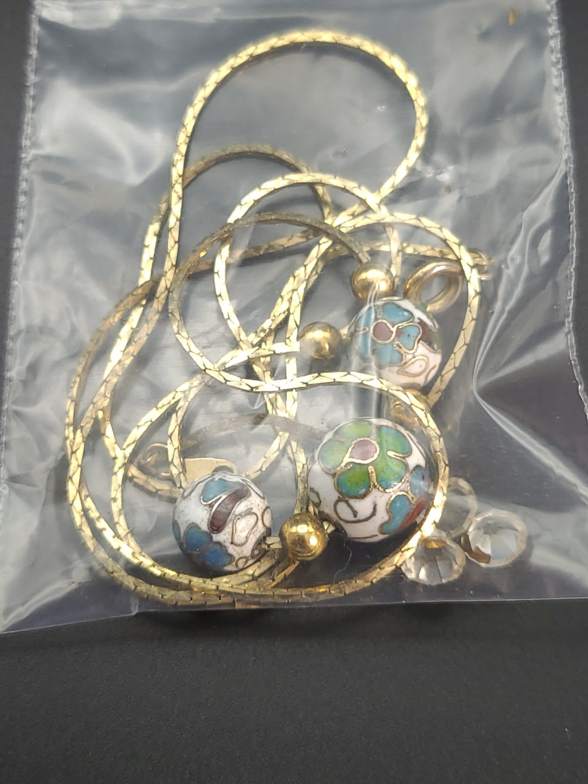Vintage Cloisonne Jewelry 18 Pc Lot Bangles Earrings Pendants Ring Necklace