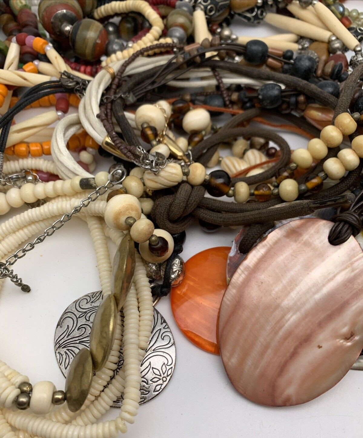 Lot of Necklaces Vintage – Fun Colorful Chunky Beaded Every Occasion OVER 3 LBS