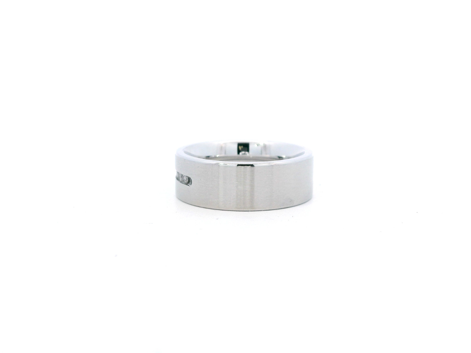 Men’s Triton Cobalt .25ctw Round Natural Diamond 8mm Comfort Fit Band Ring