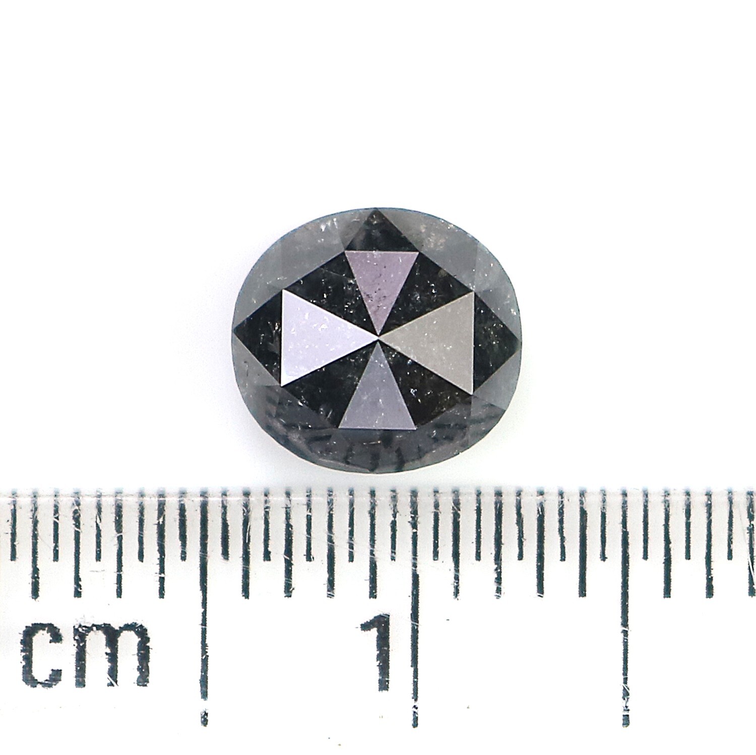 1.57 CT Natural Loose Oval Shape Diamond 6.90 MM Black Color Oval Diamond QK1953