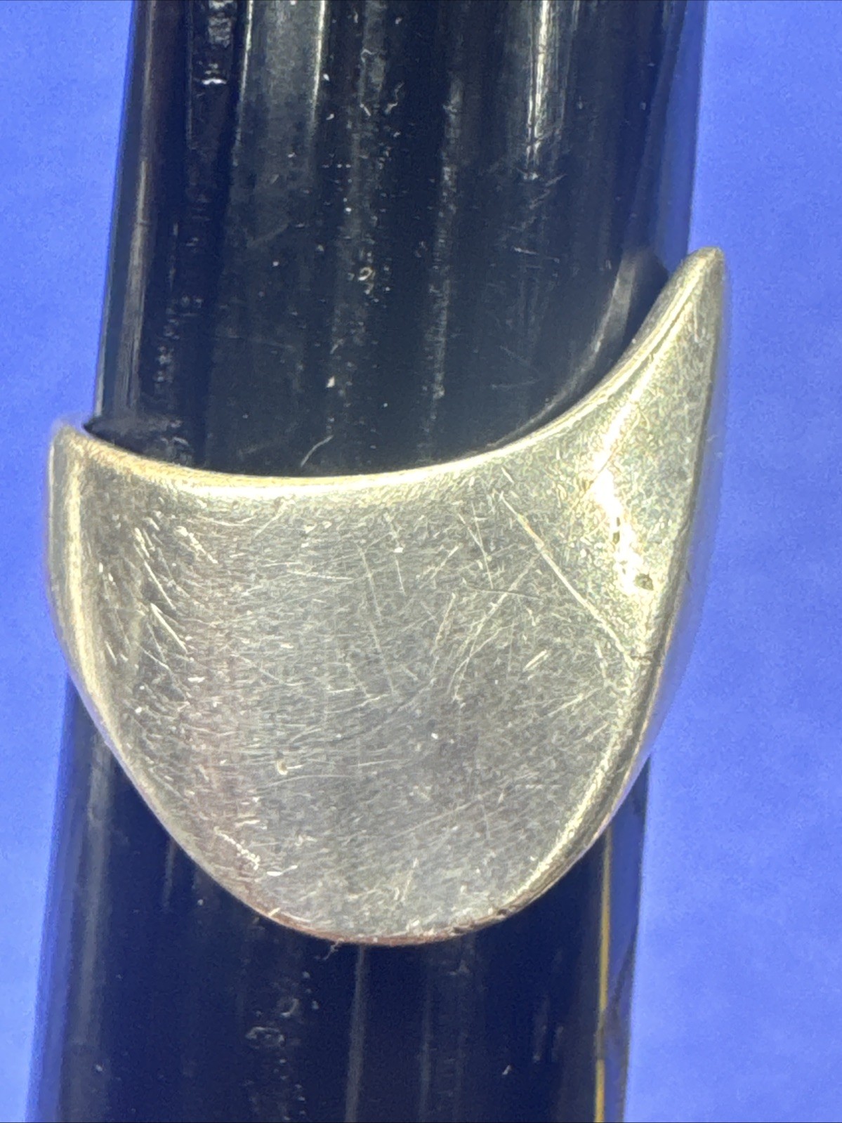 CELLINI STERLING SILVER MID CENTURY MODERN STYLE WOMENS RING BAND SIZE 6