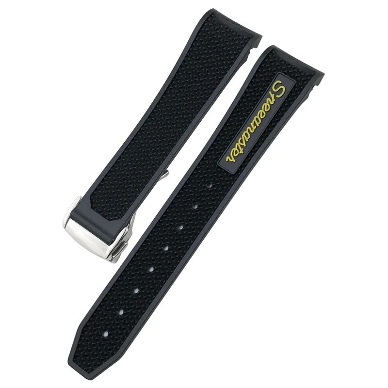 18mm 19mm 20mm 21mm Rubber Watch Band Strap Fits Omega Speedmaster MoonSwatch