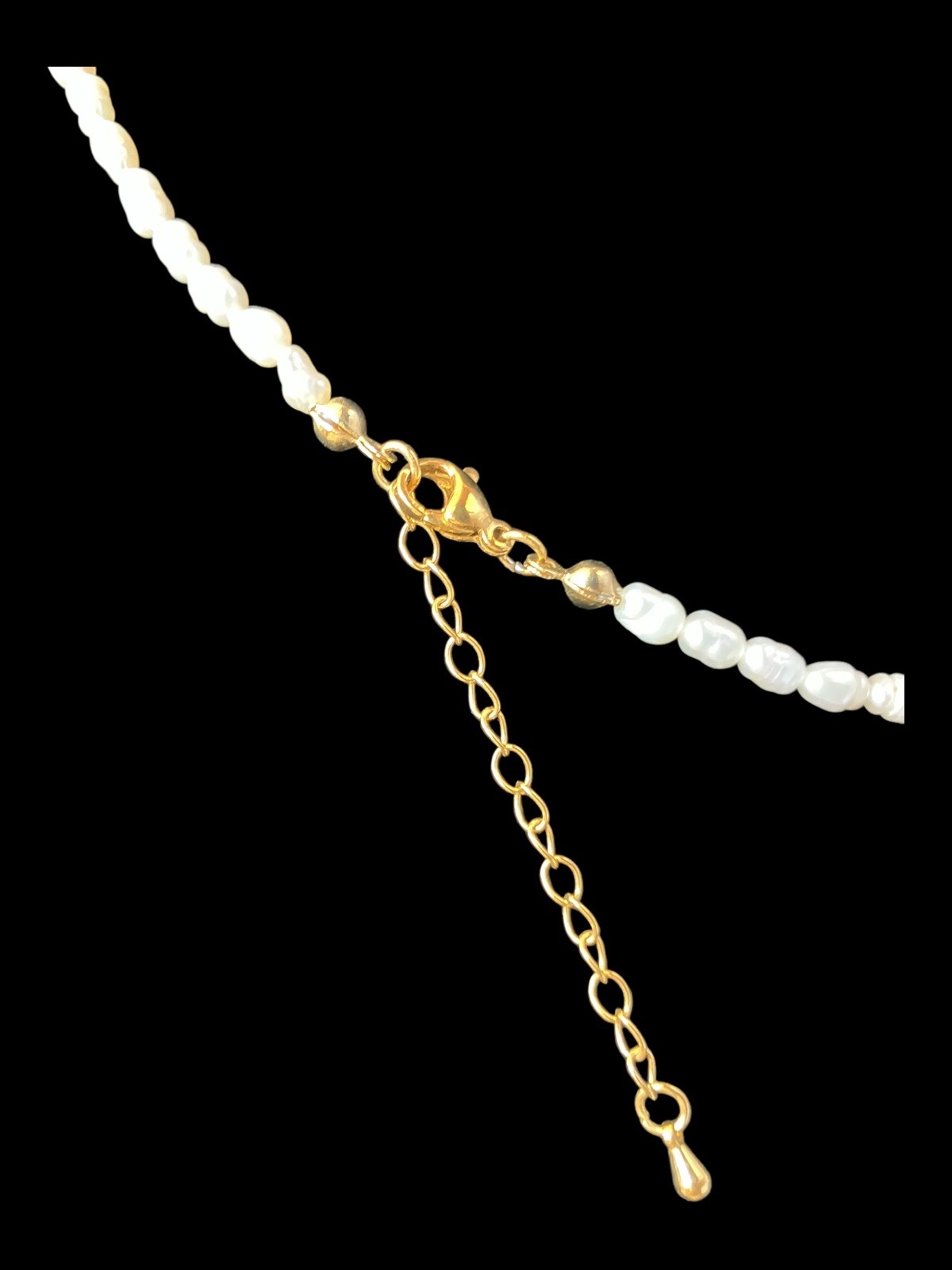 Freshwater Pearls with three Gold Bows—Pearl Bliss Bow Necklace NWOT $65