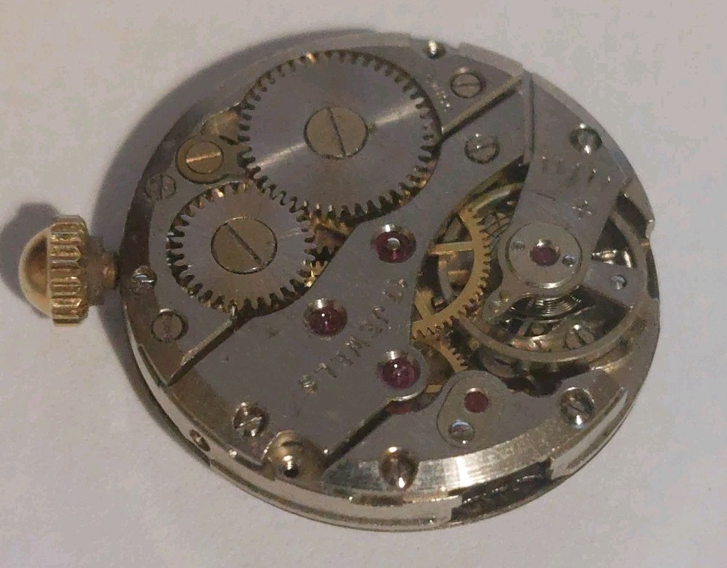 Vintage Jungfrau 17 Rubis Mechanical Watch Movement For Repairs