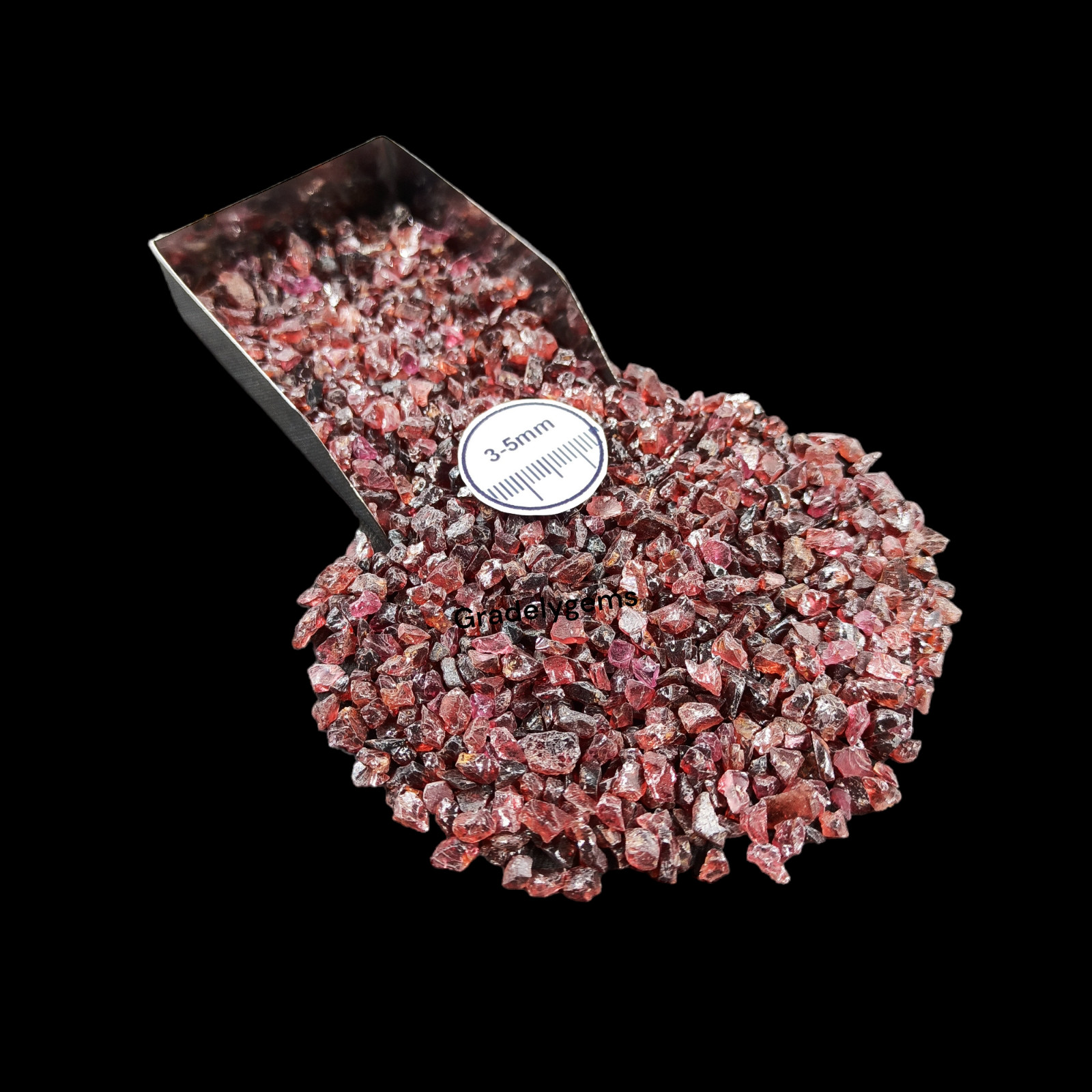Natural Garnet Gemstone Crushed Coarse Powder – Jewelry Inlay, Crafts Working