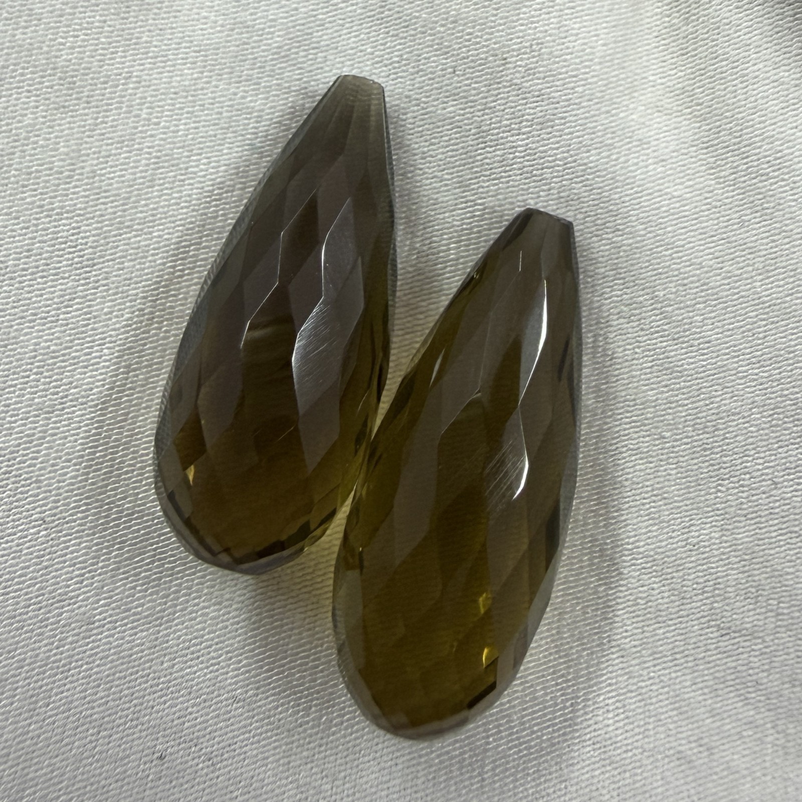Honey Quartz Tear Drop Shape Pair, Semi-Precious Loose Gemstones For Earrings