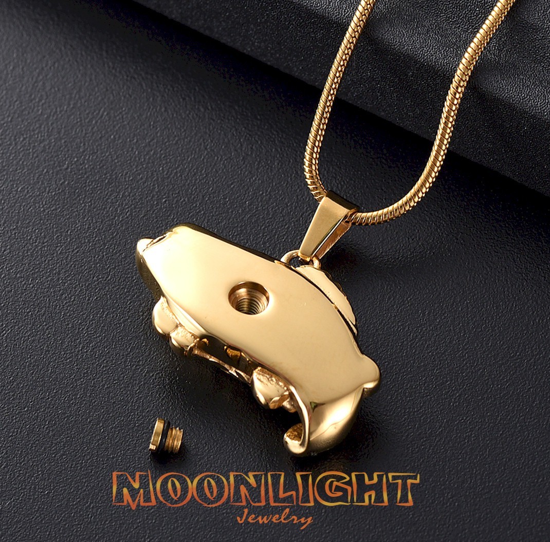 New Bass Fish Cremation Fishing Urn Keepsake Ashes Memorial Necklace