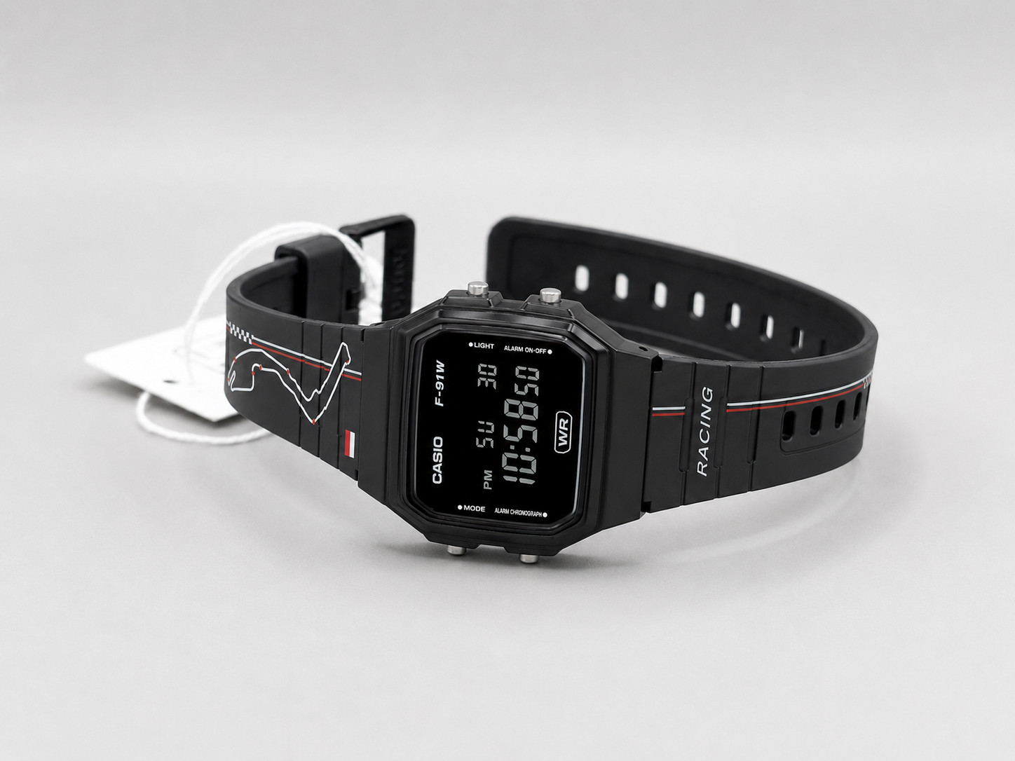 Monaco F1 Grand Prix – Modified Casio F-91W – Custom with Racing-Inspired Strap