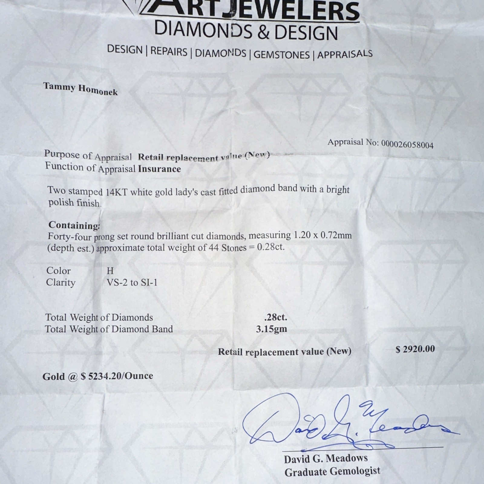 2 14k White Gold Natural Diamond rings 0.28ctw H VS2-SI1