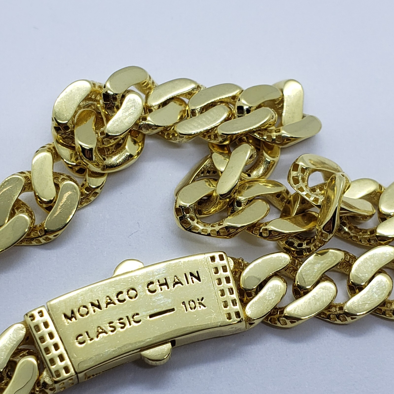 10K Hollow Yellow Gold Miami Cuban Monaco Chain 6m~9mm Necklace Bracelet 7″-30″