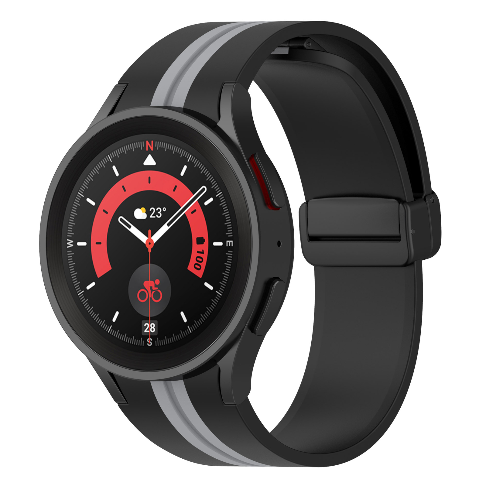 For Samsung Galaxy Watch5 40 44mm 5 Pro 45mm 4 Classic 42mm Silicone Strap Band