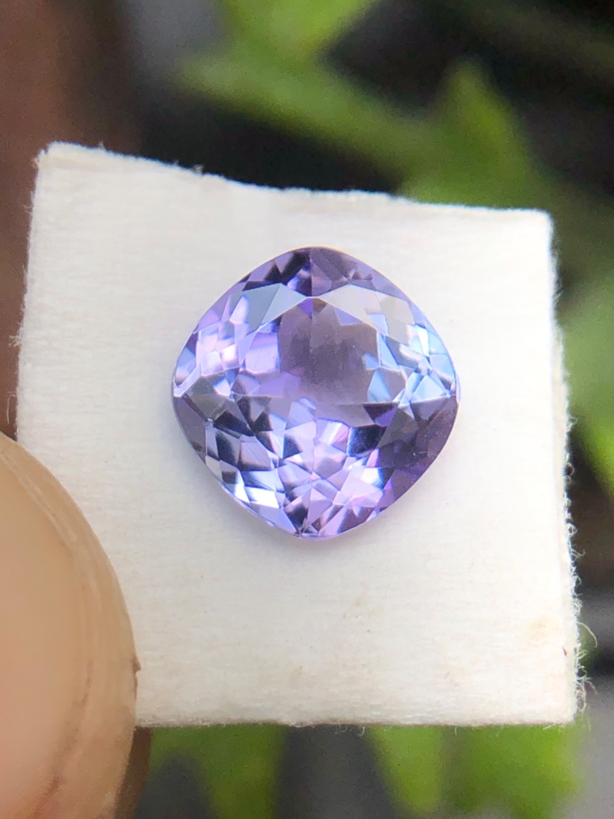 Natural Blue Purple Zoisite Tanzanite Cushion Cut Loose Gemstone For Jewelry