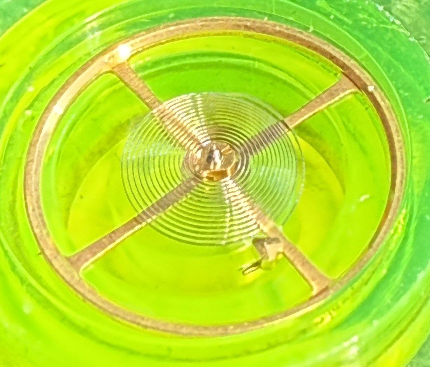 Genuine Seiko 6138 6139 Balance Wheel and cock bridge 310-614 NOS Bullhead Pogue