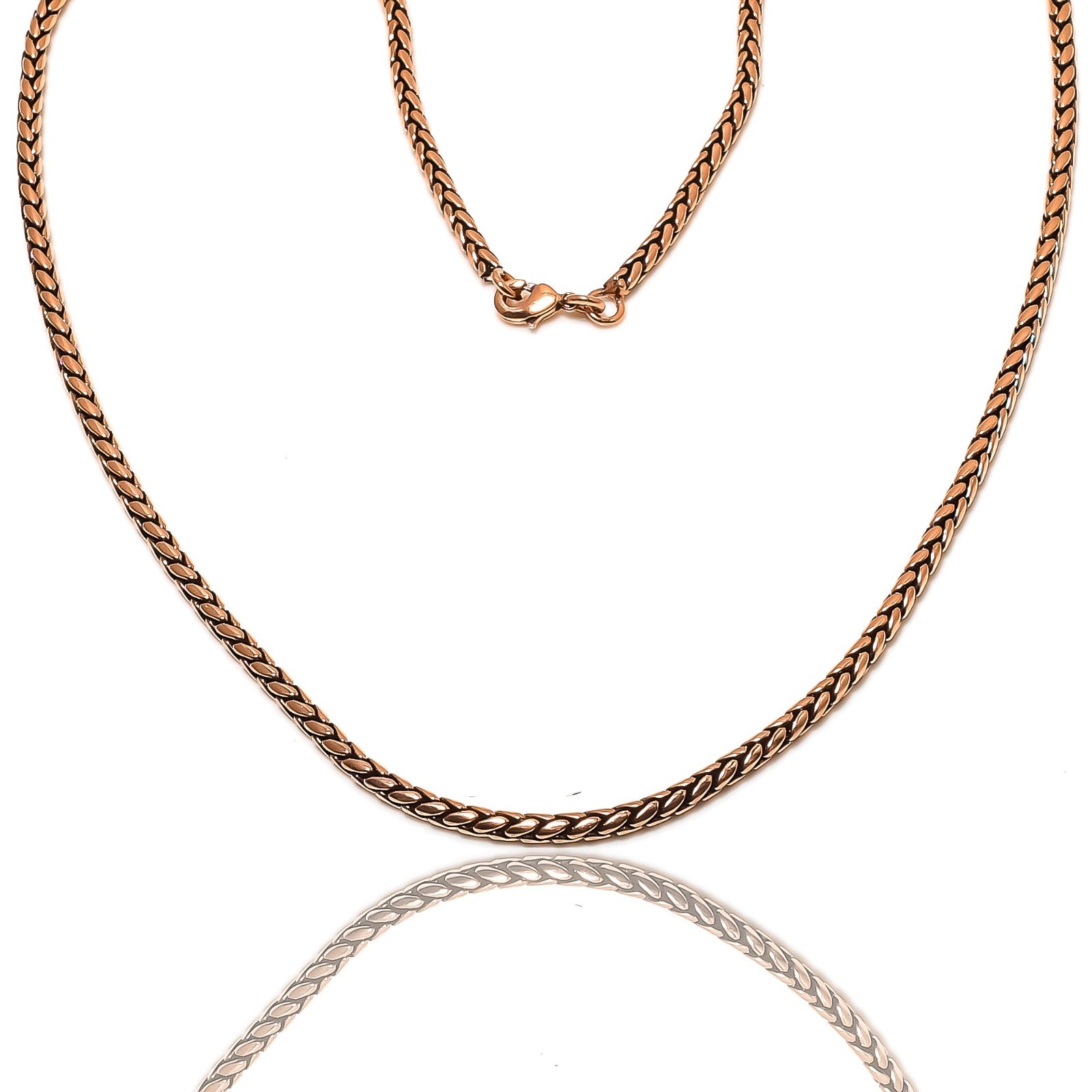 Pure Copper Bar Chain Bar Chain For Pendant Solid Oxidized Chain For Men & Women