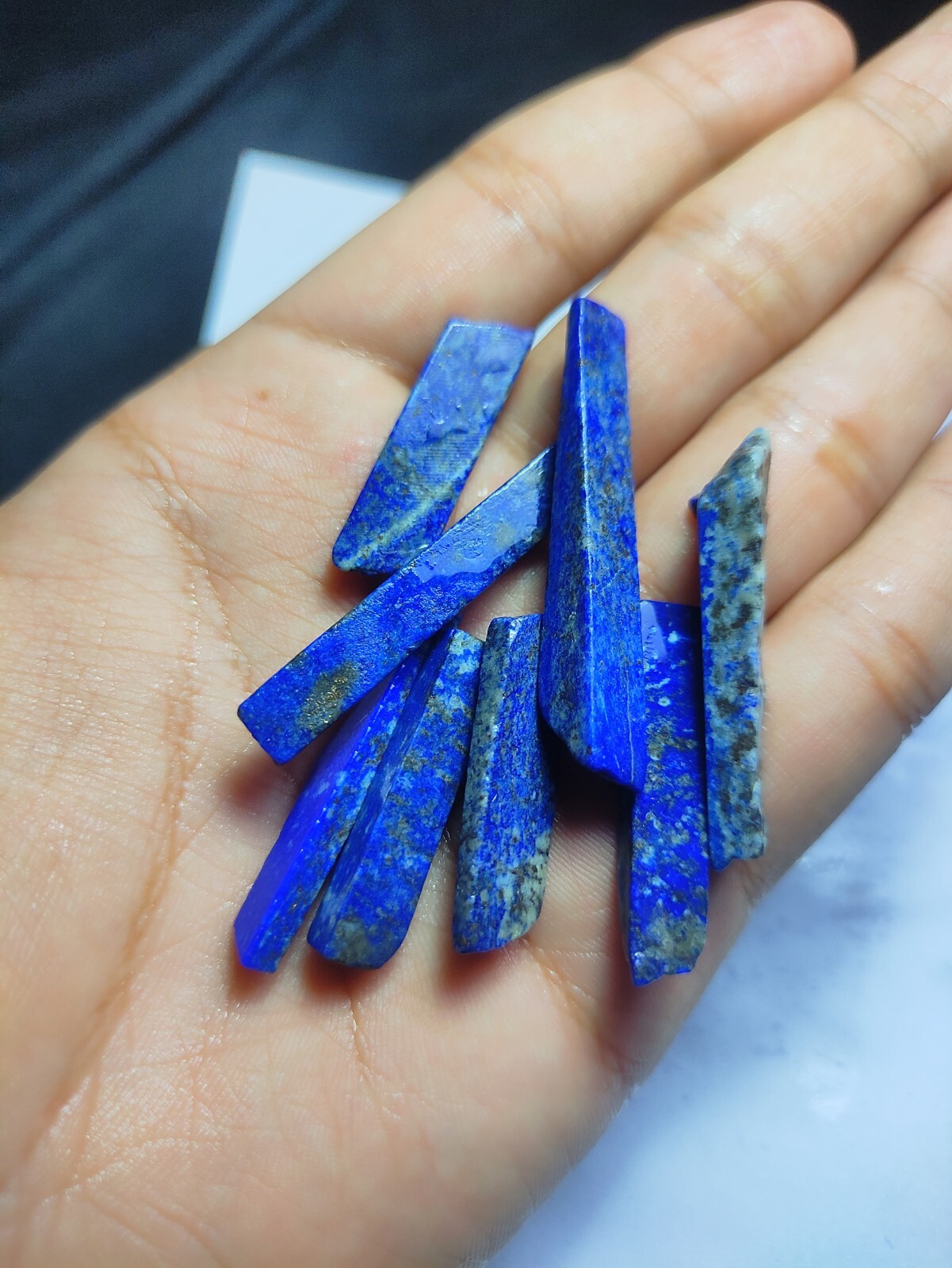 Natural Long Lapis Lazuli Sticks (30-45mm) for Statement Jewelry