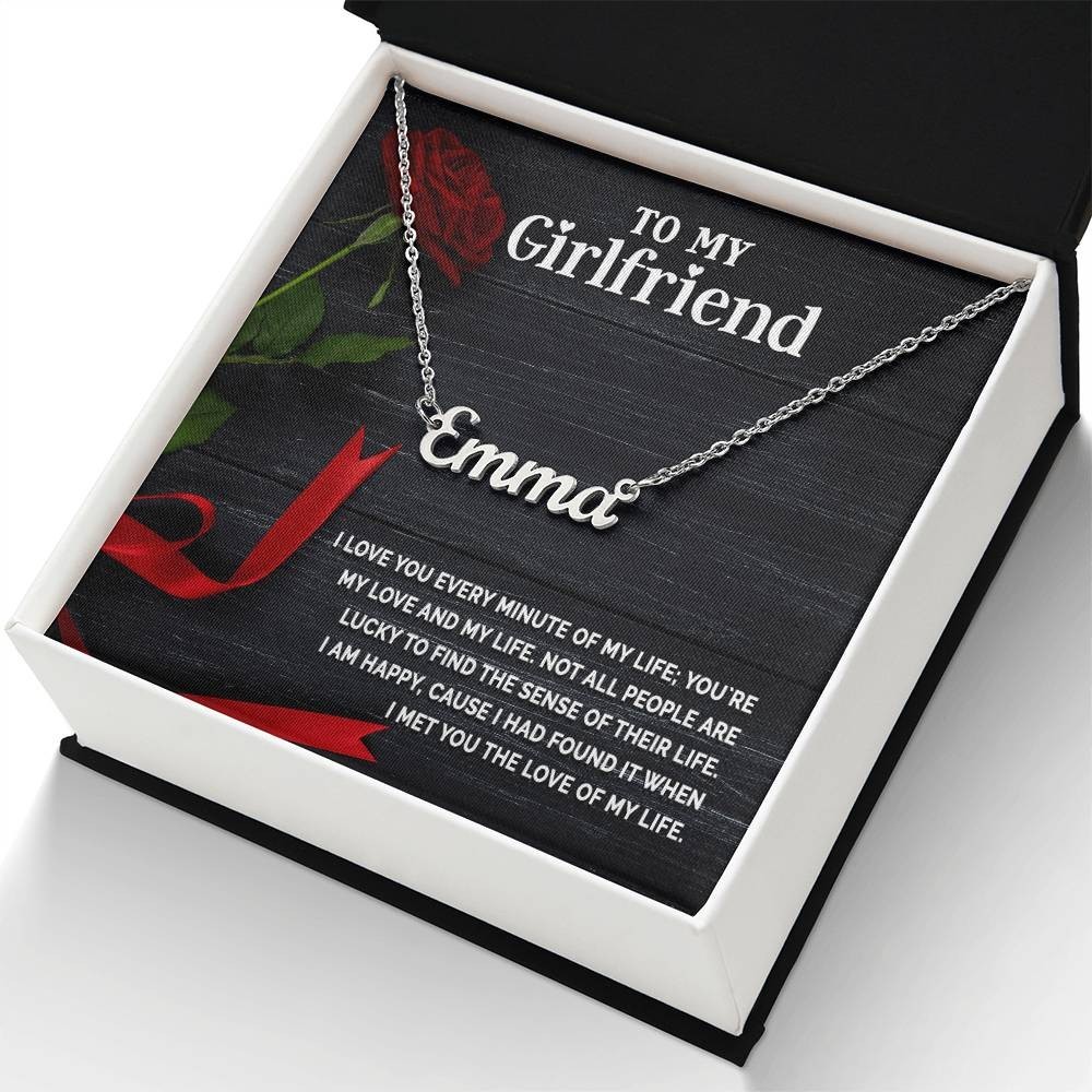 Custom Name Necklace Gift for Girlfriend Romantic Personalized Jewelry