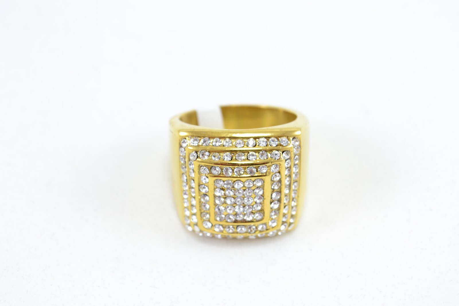 Big Man’s 14K GOLD FINISH Tone CZ RING SIZE (7-12)