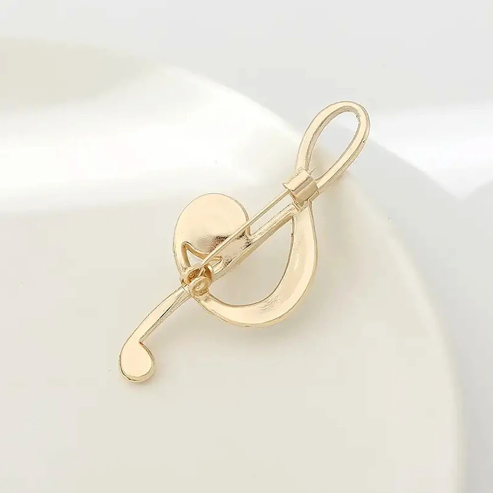 Classic Music Note Brooch Pin Badge Collar Womens Gift
