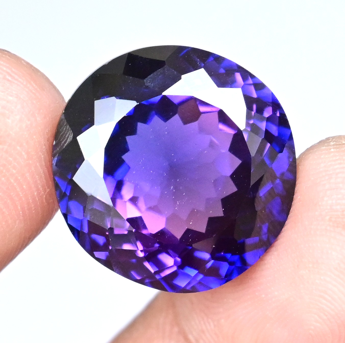 26.75 Ct Flawless Natural Purple Blue Tanzanite Certified Rare Loose Gemstone