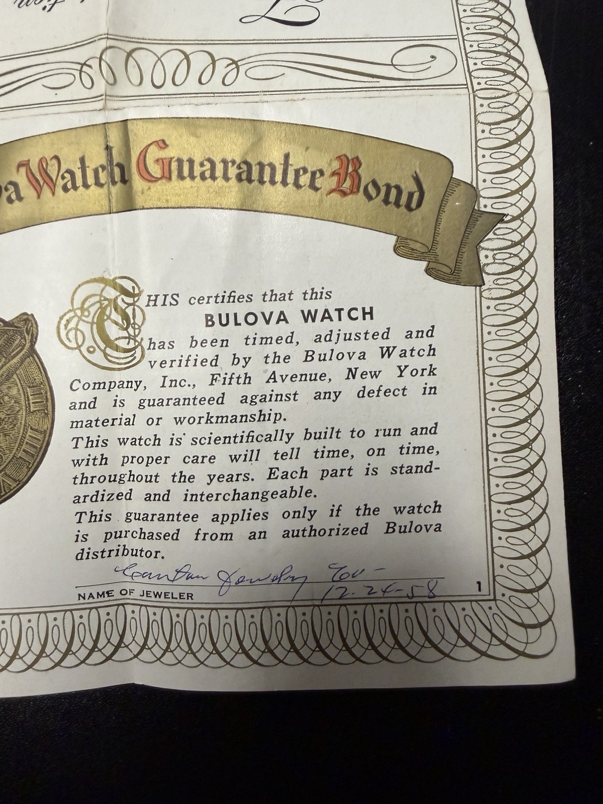 Vintage 1958 Bulova 10K Ladies Watch w/ Original Box & Papers – Running