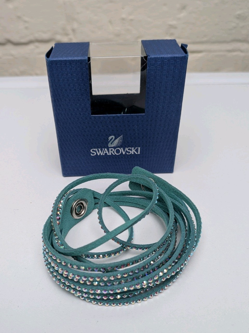 Swarovski Bracelet Women’s 5005054 leather crystal 36cm