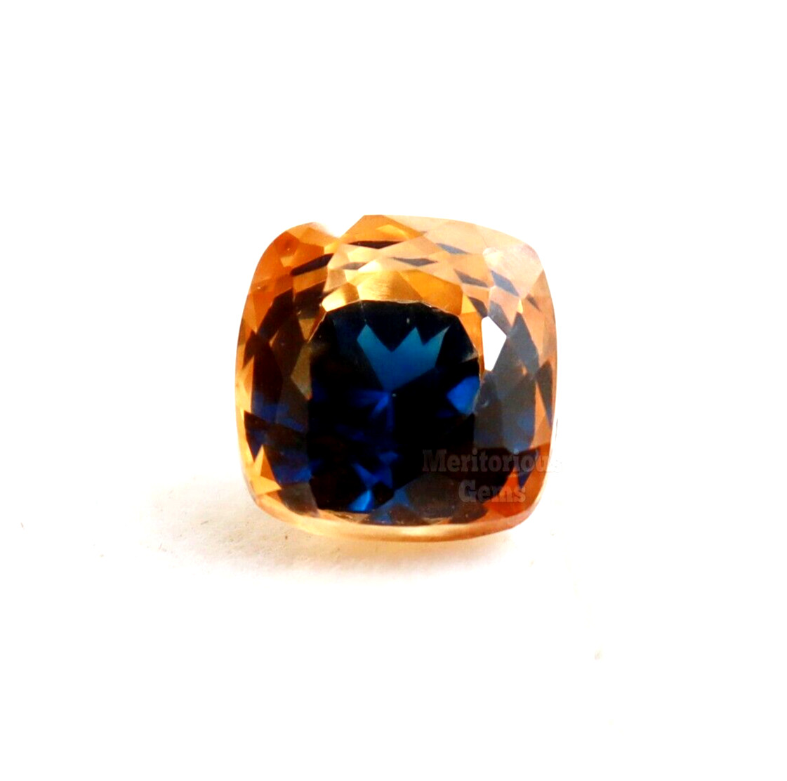 12 Ct Cushion Cut Loose Gemstone Natural Pitambari Sapphire Bi-Color Certified