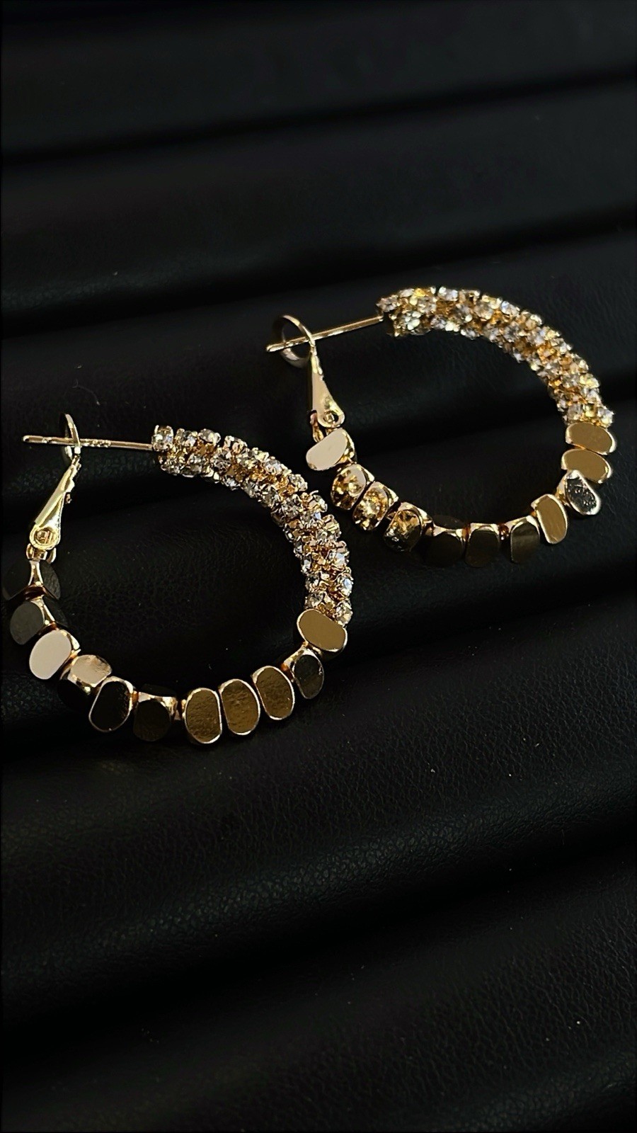 Women HOOPS Gold Color Earrings Daily Wear Or Party Wear