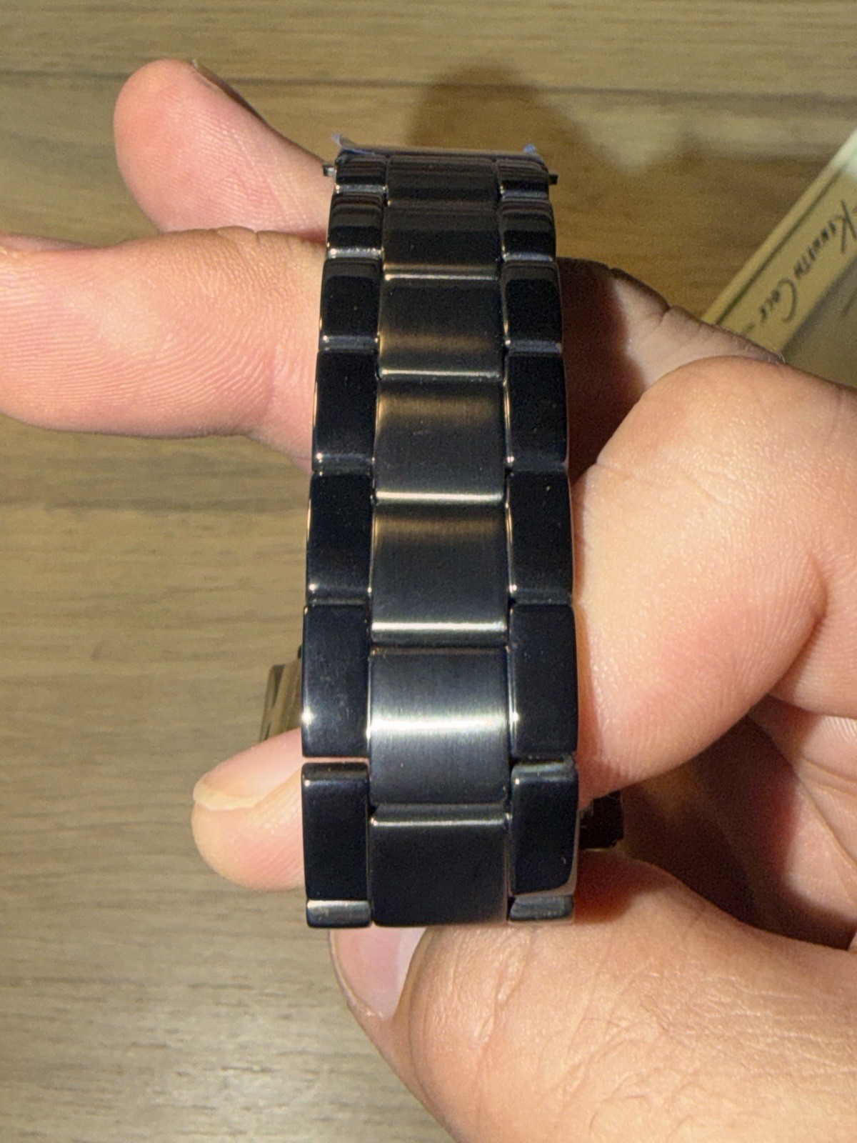 Kenneth Cole Watch New With Tags (Needs Battery) Black Chain Link Watch
