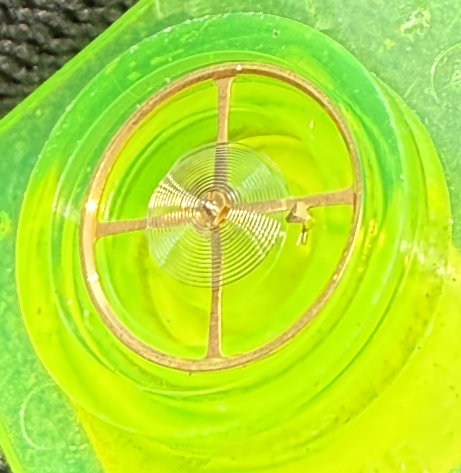 Genuine Seiko 6138 6139 Balance Wheel and cock bridge 310-614 NOS Bullhead Pogue