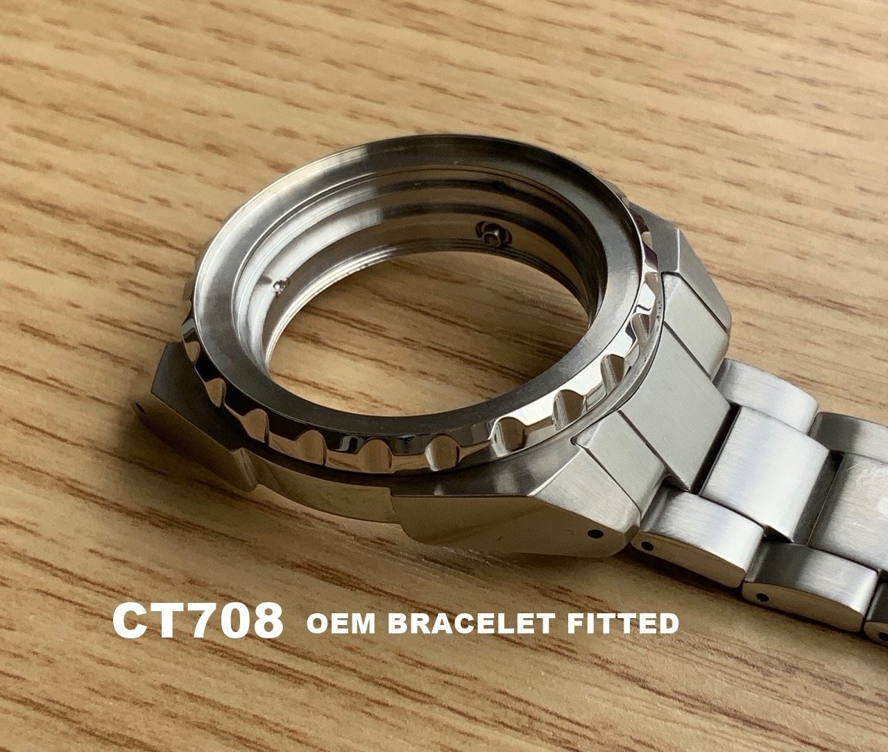 SKX007/SRPD Samurai Conversion Watch Case – CT708 Polished/Brushed