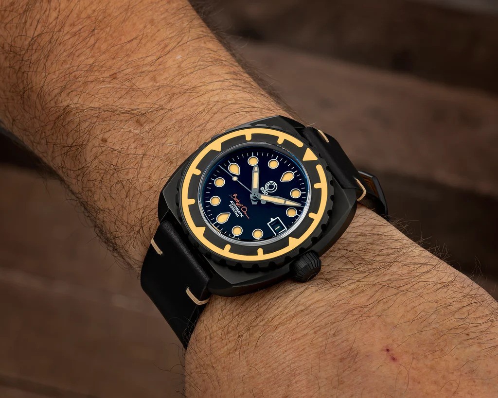 New Esoteric Bathyal OSCURO 44mm Automatic 9015 Sapphire 600m Diver DLC SS Watch