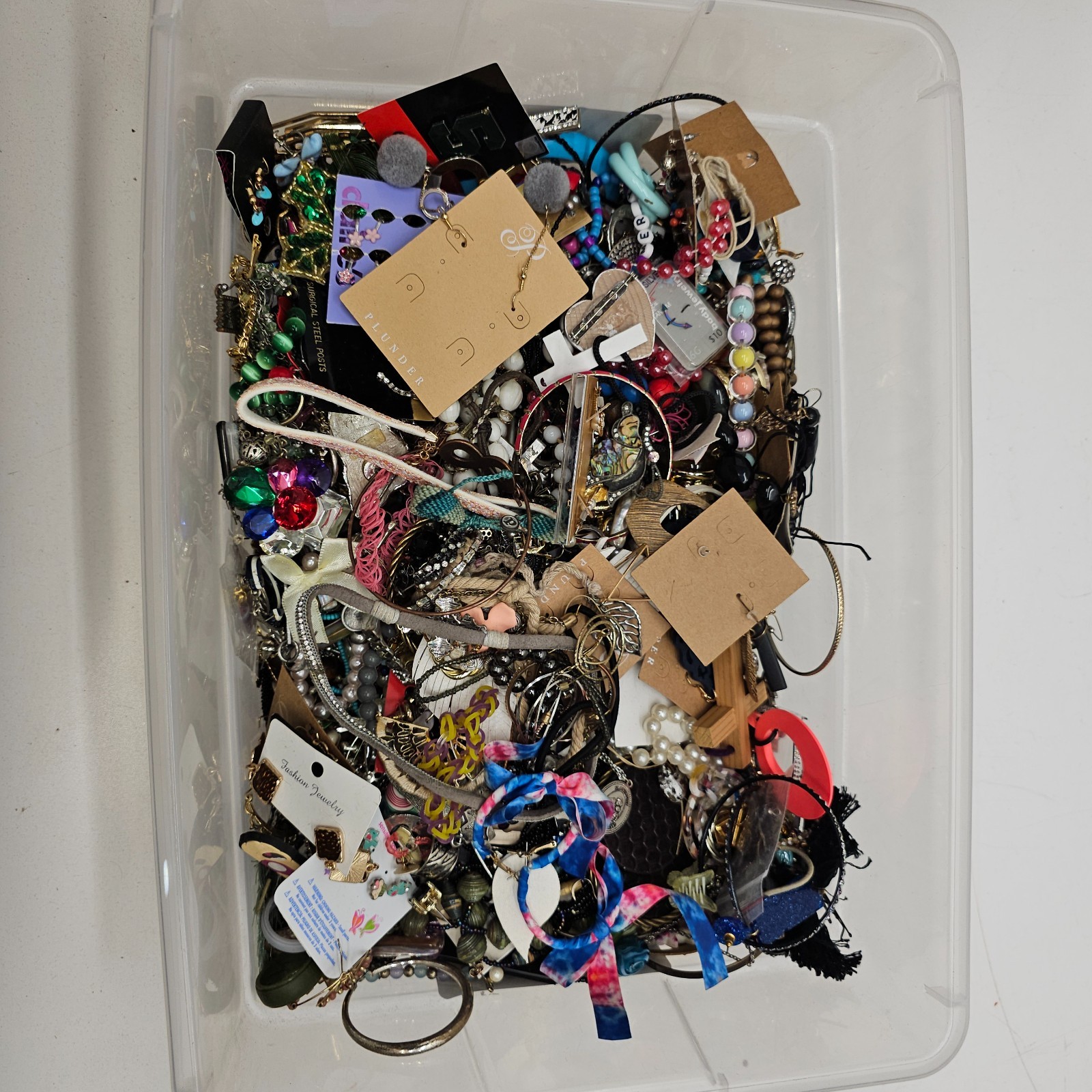 Costume Jewelry Mixed Lot 22.4lbs Crafting Collection