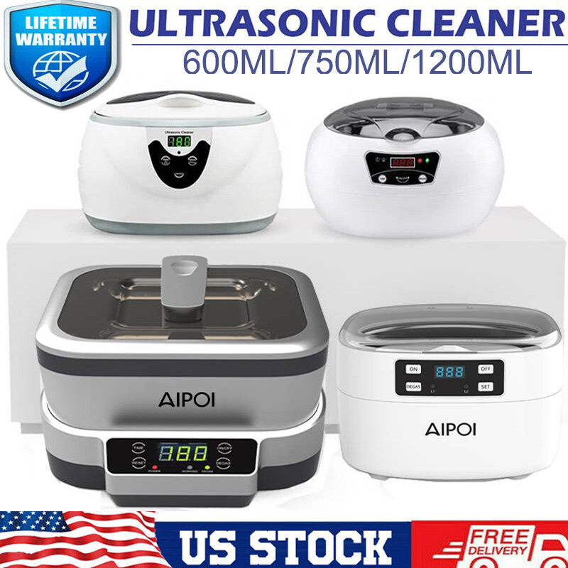 Ultrasonic Jewelry Cleaner Denture Glass Watch Ring Bath Tank Cleaning Machine X