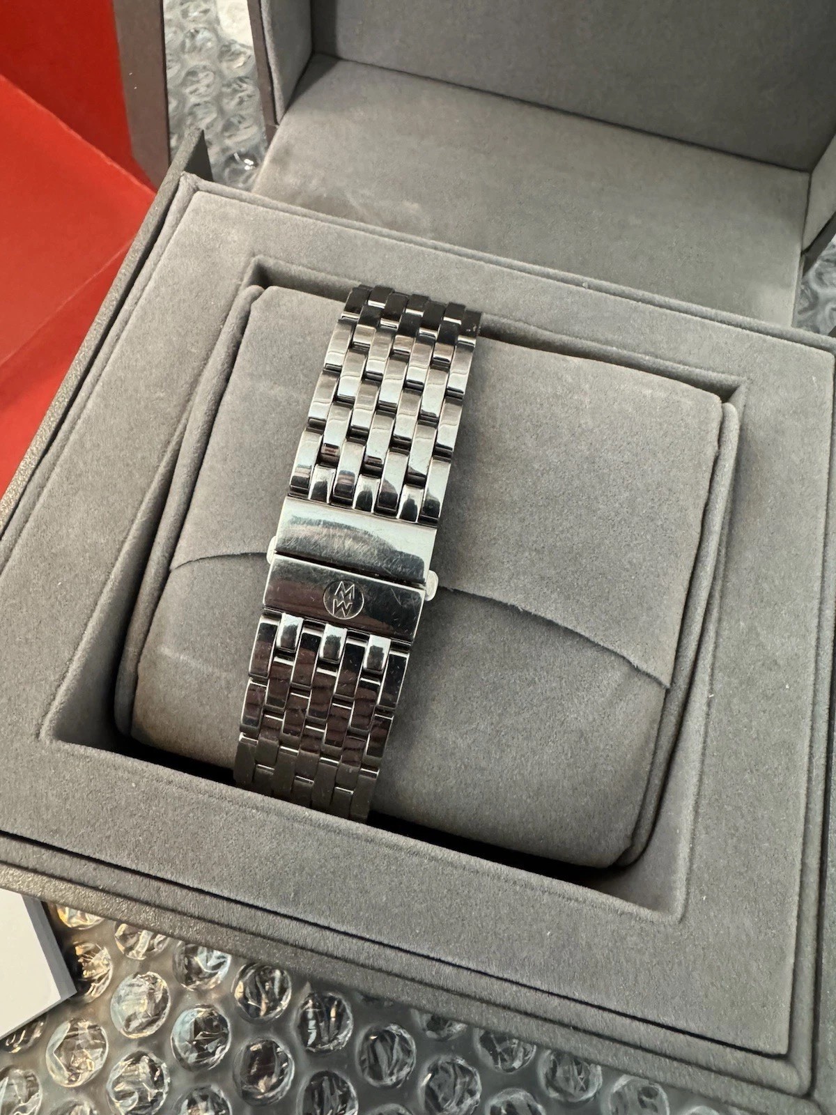 Ladies Michele Deco 29mm MW06A00A0025 Stainless Steel MOP Quartz Chronograph