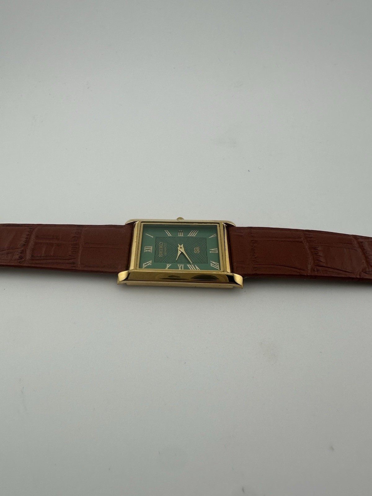 GREEN Vintage Seiko Slim Quartz men’s Wrist Watch