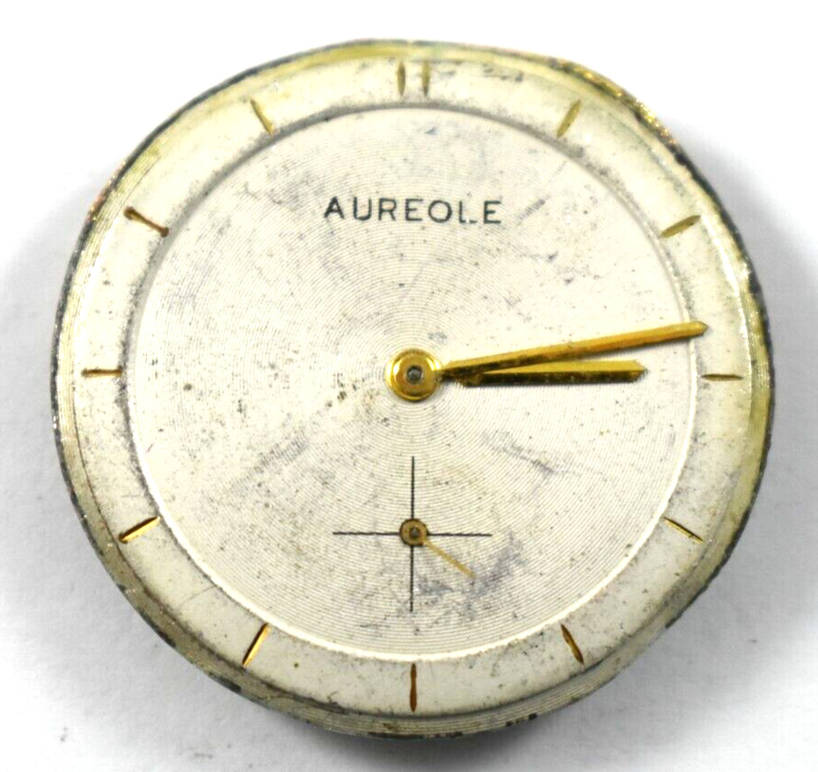 Vintage Aureole Manual Wind 17J Wrist Watch Movement lot.fl