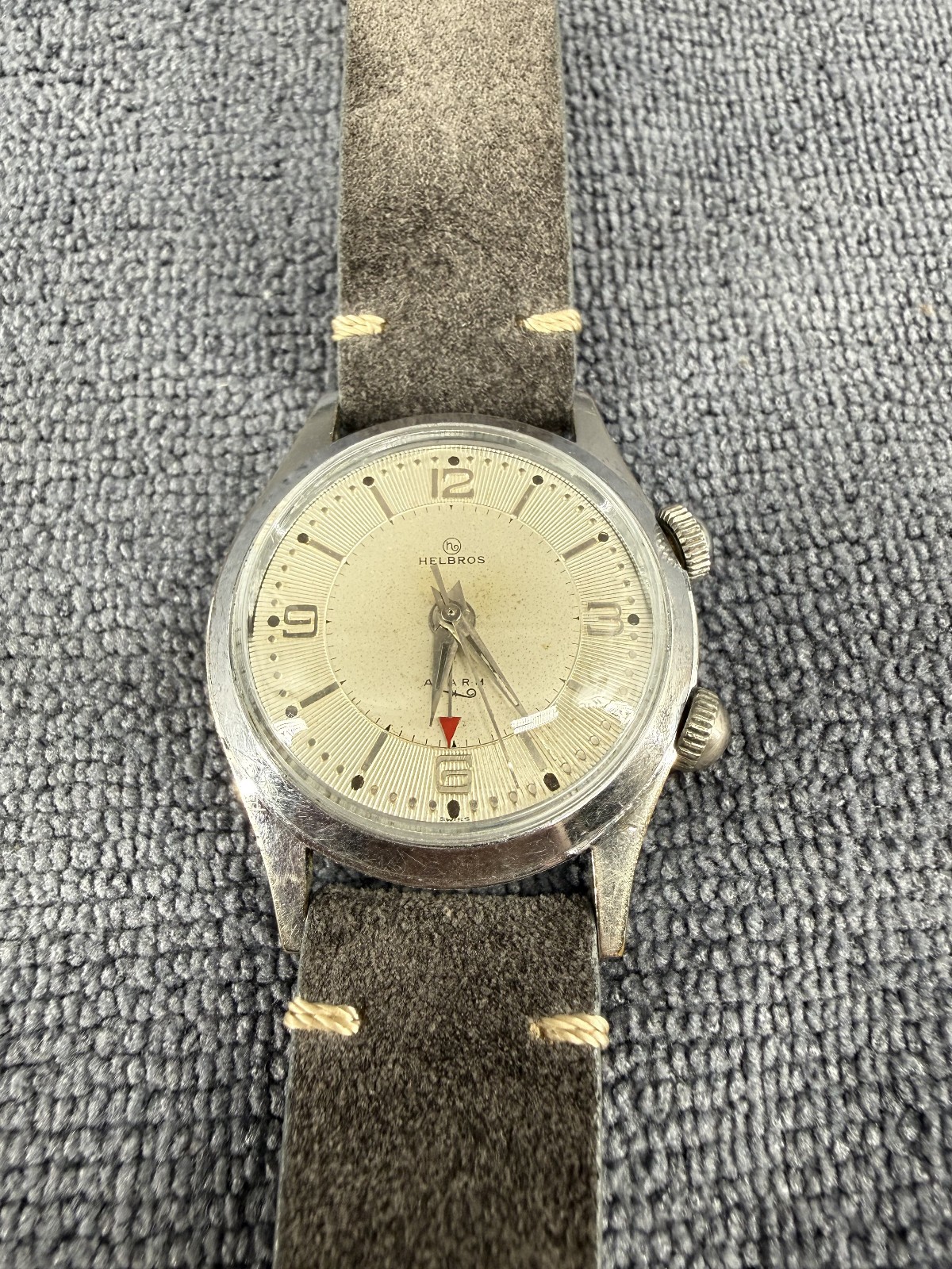 Vintage 1960s Helbros Wrist Alarm Watch