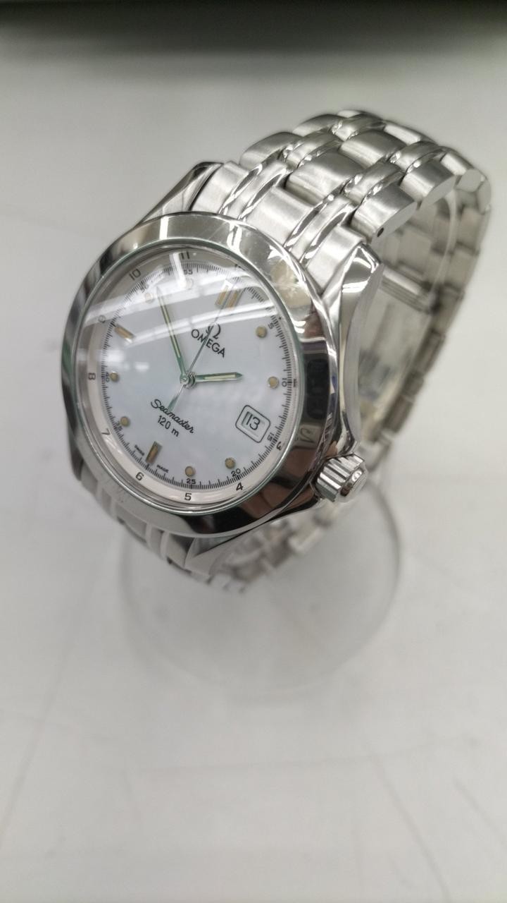 Omega Seamaster Quartz Mens Watch Ref 196.1501 Stainless Steel From Japan