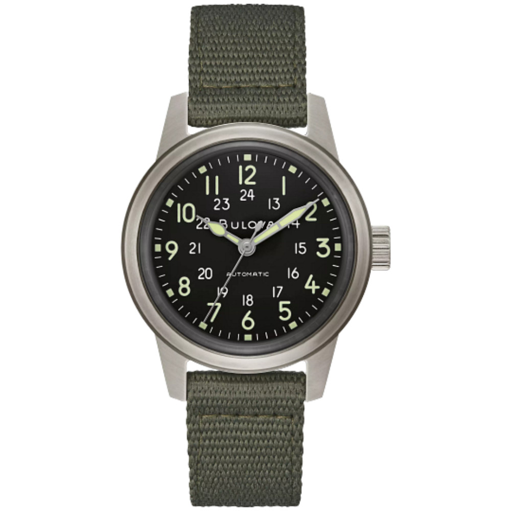 Bulova 96A259 Hack VWI Black Dial Automatic Men’s Watch
