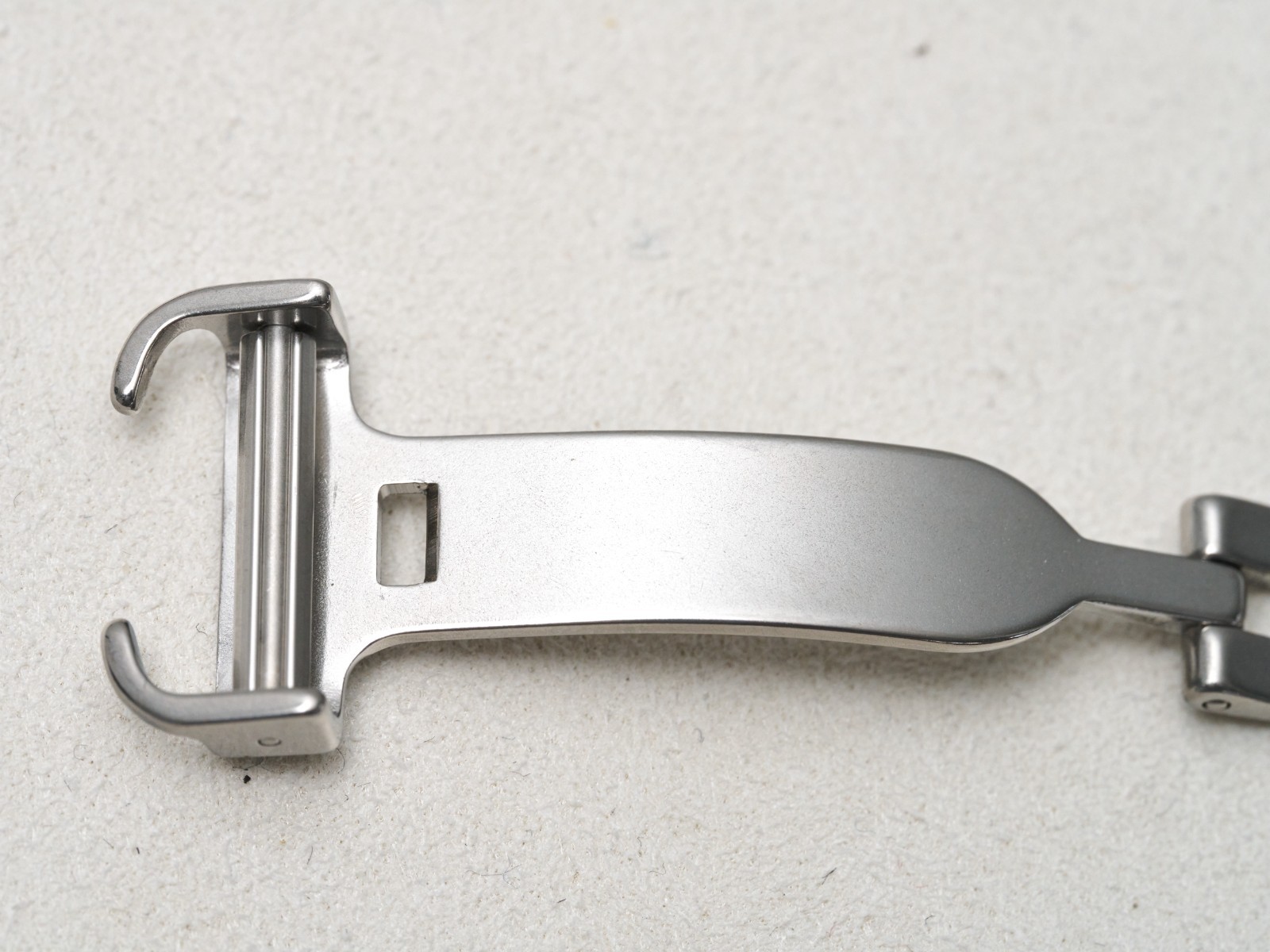 Cartier Deployment Buckle Clasp 14mm Fold Over Push Stainless Steel Genuine