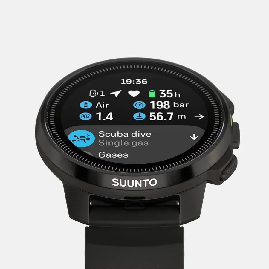 Suunto Ocean Steel Black Dive ss050982000 Smartwatch GPS AMOLED HR Monitor New
