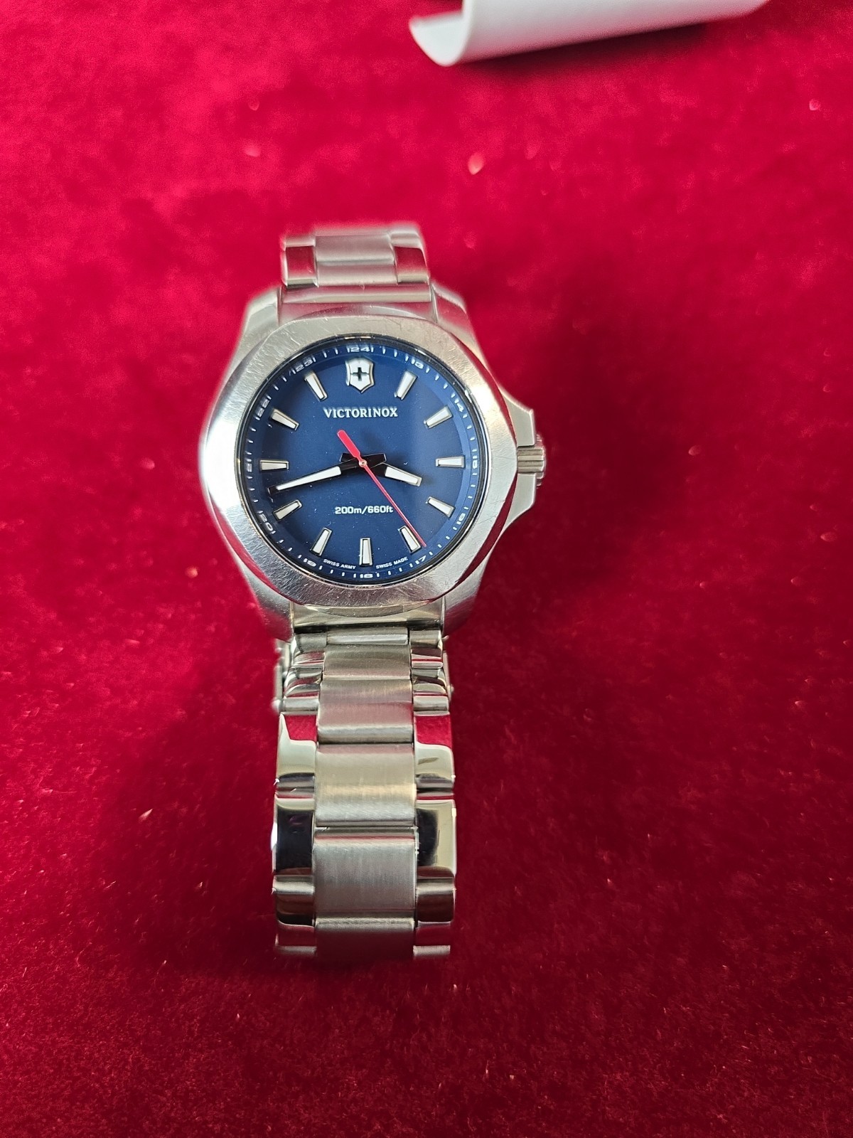 VICTORINOX SWISS ARMYI.N.O.X. V Blue Dial Blue Fabric Women’s Watch 241770 36mm