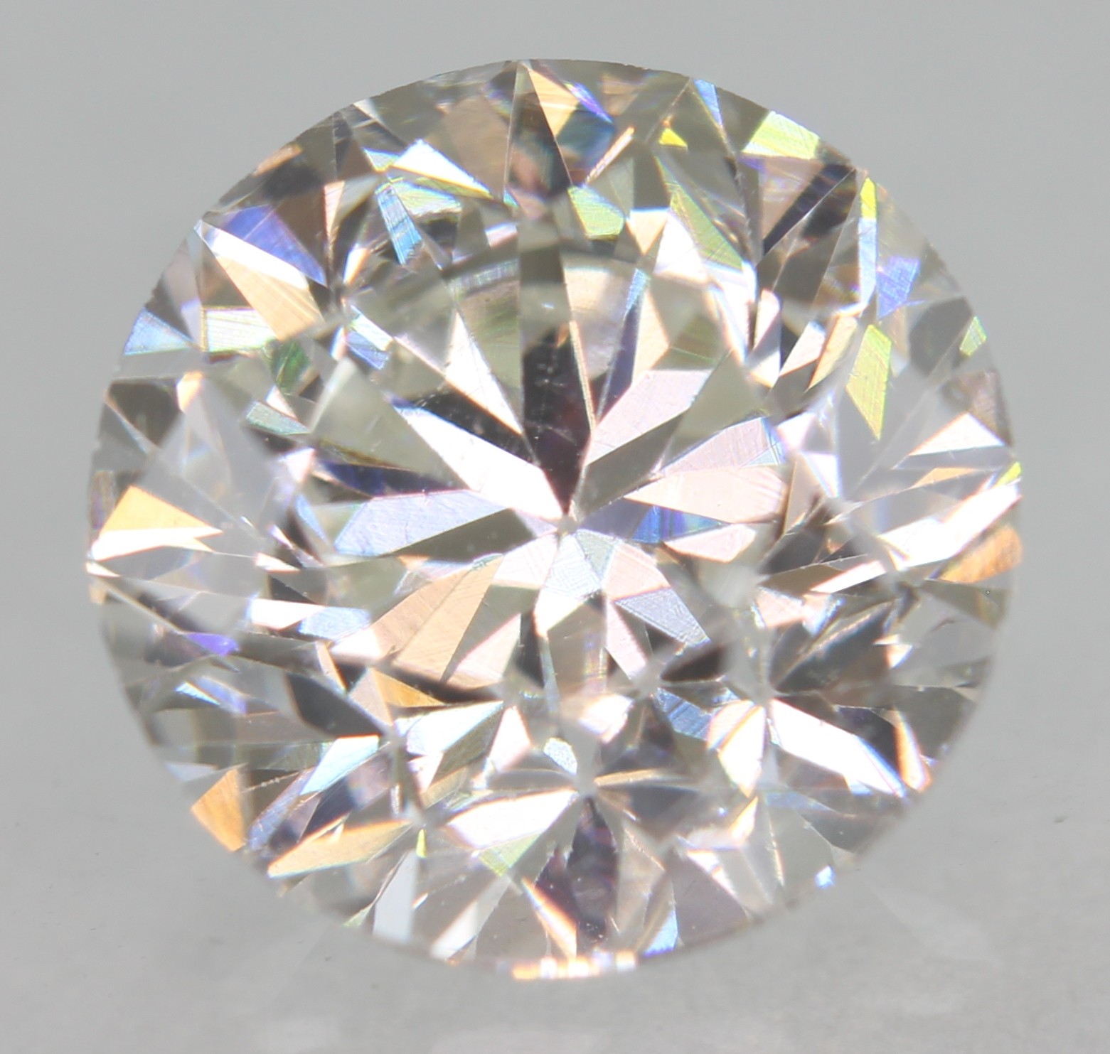 Certified 1.21 Carat F VVS1 Round Brilliant Natural Enhanced MINED Diamond 6.53m