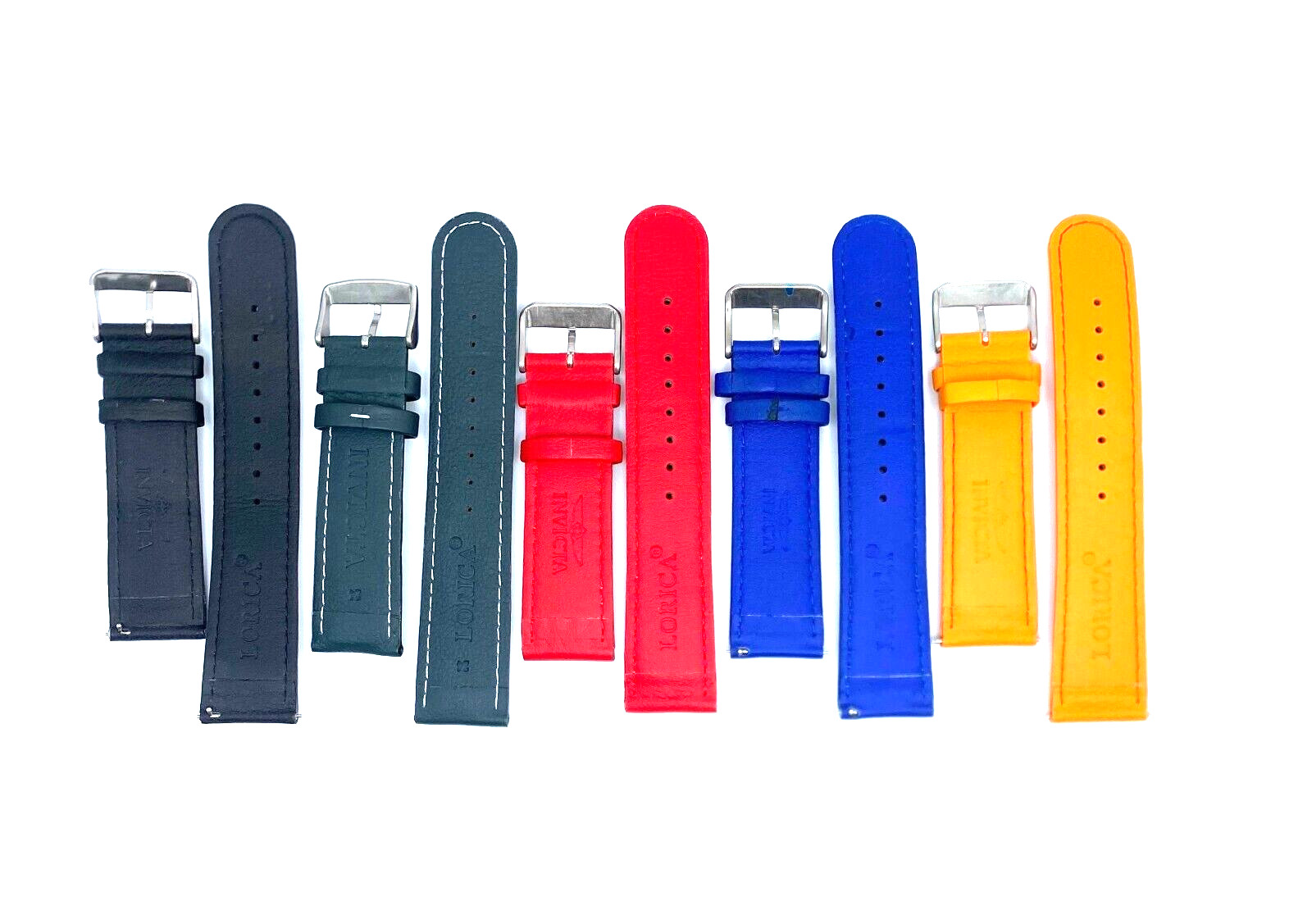 Band Combo for 40 MM Lupahs – qty 5 Genuine Invicta Watch Bands 24mm